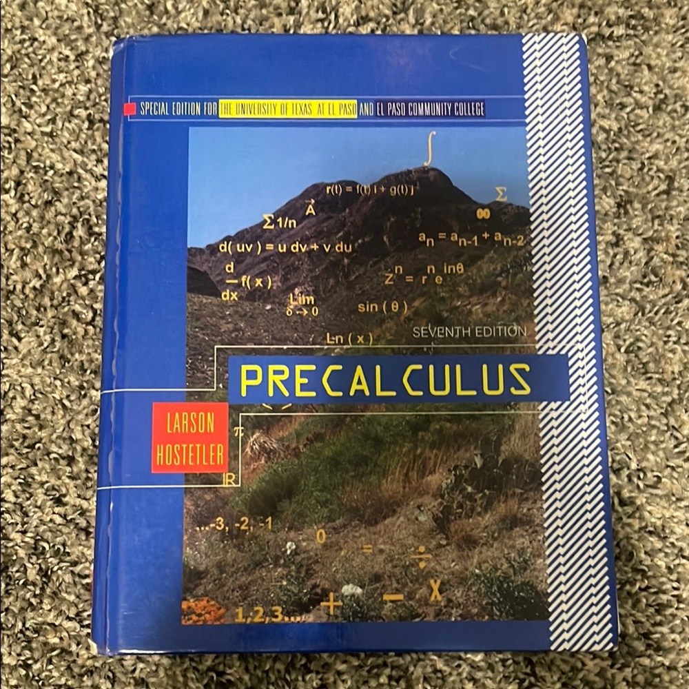 Precalculus Textbook with Blue Cover